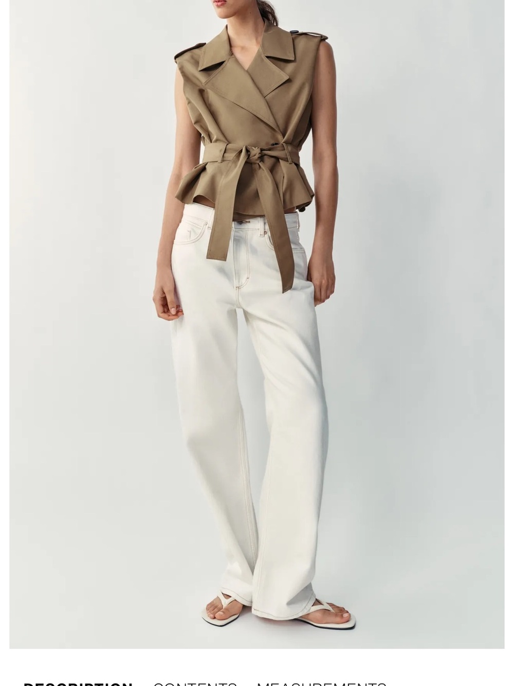 NWT! Zara Trench Vest